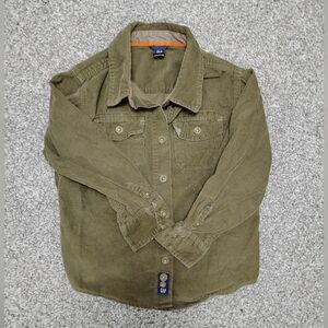 ** Sold**Gap Olive courdoroy Button Down